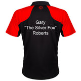 Harrows Vivid Fire Red and Black Dart Shirt / Shirts