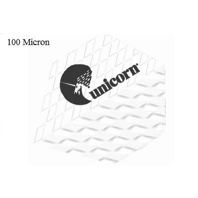 Unicorn Q100 White Logo Ribbed Dart Flights