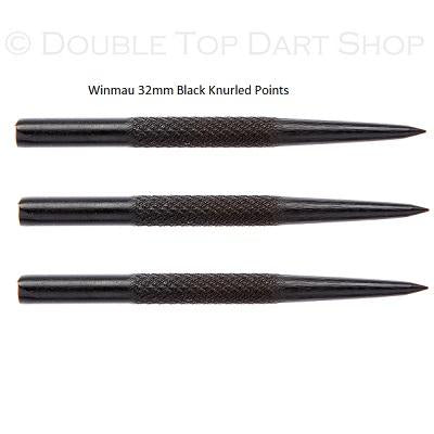 Winmau Black Knurled Grip Replacement Dart Points