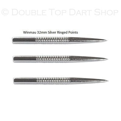 Winmau Silver Ringed Grip Replacement Dart Points