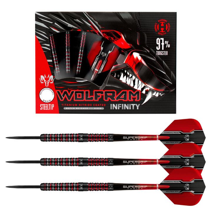 Harrows Wolfram Infinity 97% Tungsten Steel Tip Darts