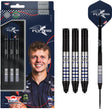 Richard Veenstra Steel Tip Darts main product image showing the darts, packaging, flights, shafts, and included accessories