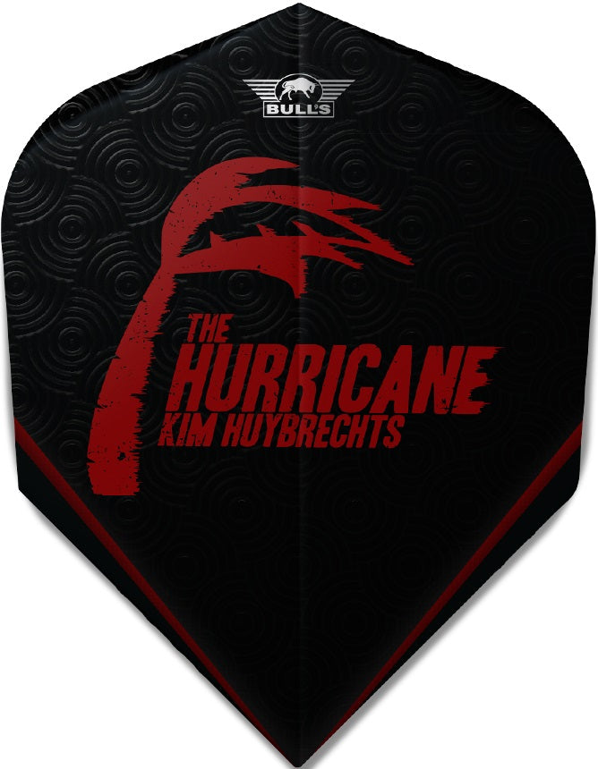 Kim Huybrechts Powerflite Standard Shape Dart Flights - Black Titanium