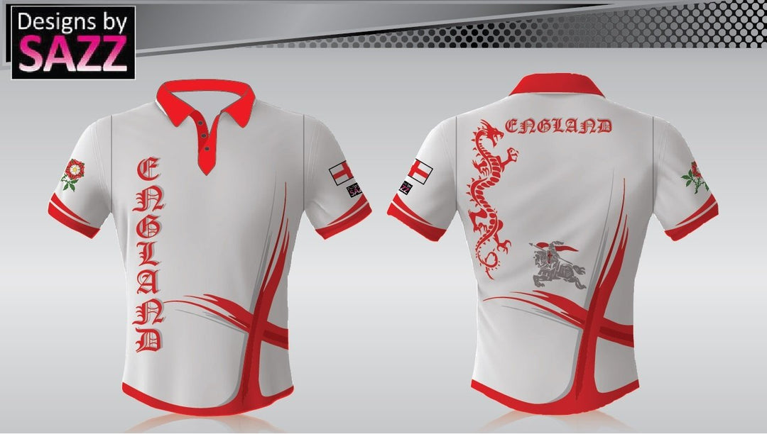 England Dart / Darts Shirt - Designs by Sazz