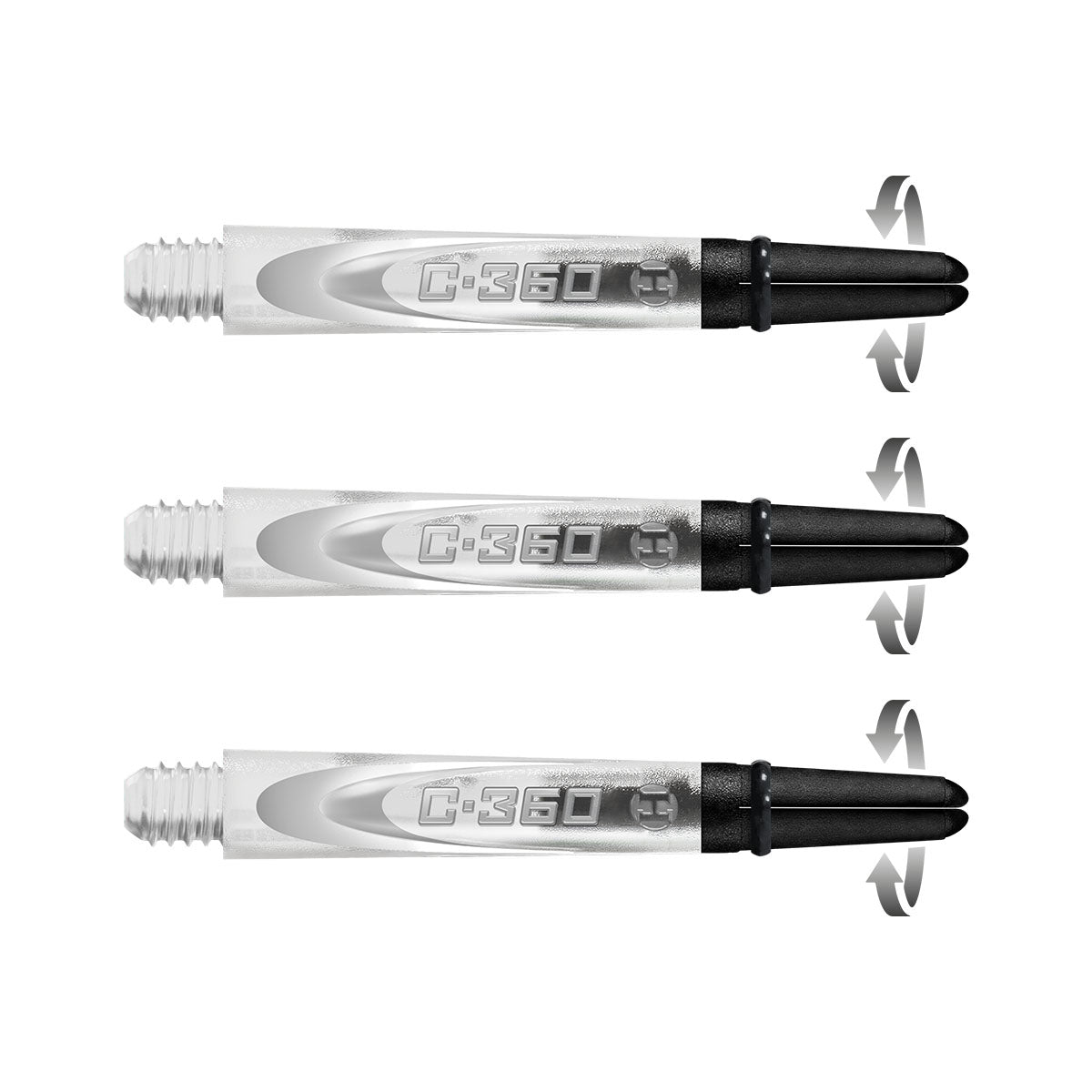 Harrows Carbon 360 Dart Stems Clear Midi length variant image