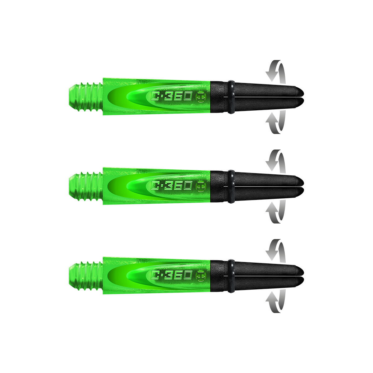 Harrows Carbon 360 Dart Stems Green Short length variant image
