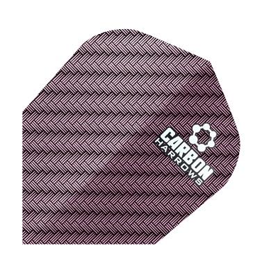 Harrows Carbon Purple Dart Flights Extra Strong main image on a white background.