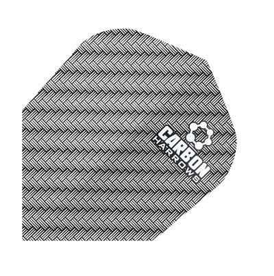 Harrows Carbon Silver Dart Flights Extra Strong main image on a white background.