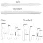 Harrows CLIC White System Dart Stems Shafts main product image showing the stems, packaging, and included contents