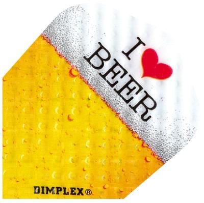 Harrows Dimplex I Love Beer Dart Flights main image on a white background.