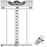 Harrows Dry Wipe Score Board main product image showing the score board and included contents