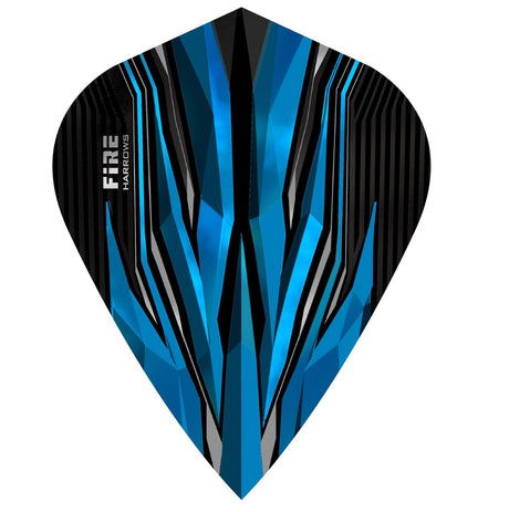 Harrows Fire Aqua Kite Dart Flights main image on a white background.