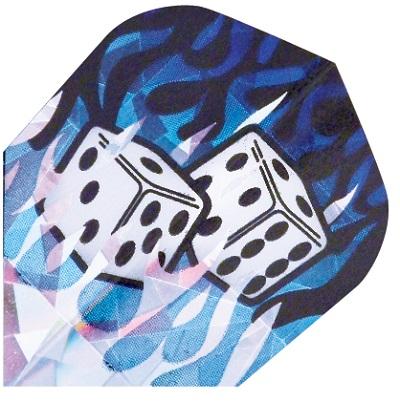 Harrows Hologram Dice Dart Flights main image on a white background.