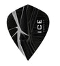 Harrows ICE Recut Clear Kite Dart Flights main product image showing the flight design and product contents