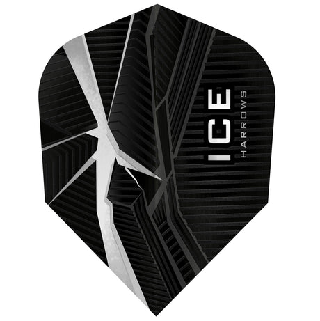 Harrows ICE Recut Clear Standard Dart Flights main product image showing the flight design and product contents