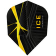 Harrows ICE Recut Yellow Standard Dart Flights main product image showing the flight design and product contents