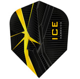 Harrows ICE Recut Yellow Standard Dart Flights main product image showing the flight design and product contents