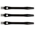 Harrows Keramic Black Dart Stems Shafts Black main product image showing the stems, packaging, and included contents