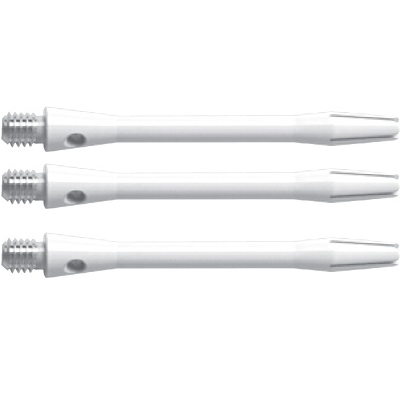 Harrows Keramic White Dart Stems Shafts main product image showing the stems, packaging, and included contents