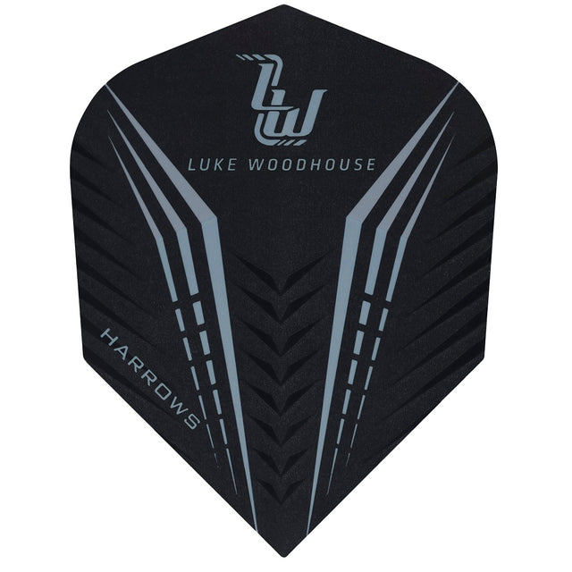 Luke Woodhouse Standard Shape Dart Flights by Harrows main product image on a white background.