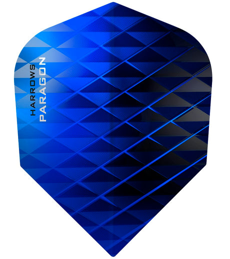 Harrows Paragon Blue Dart Flights main image on a white background.