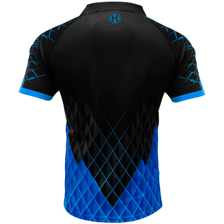 Harrows Paragon Blue Dart Shirt rear view image showing the back design and shirt styling