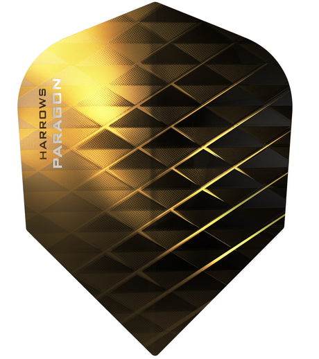 Harrows Paragon Gold Dart Flights main image on a white background.