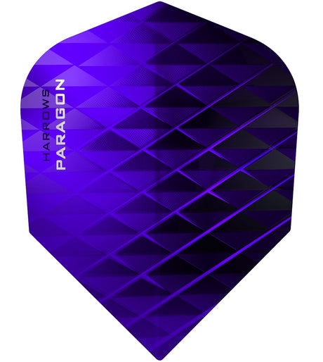 Harrows Paragon Purple Dart Flights main image on a white background.