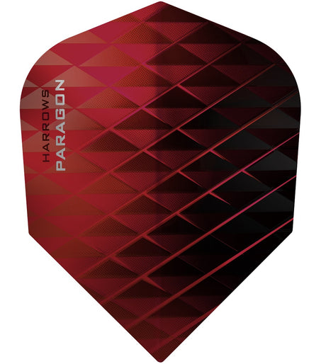 Harrows Paragon Red Dart Flights main image on a white background.