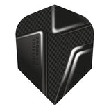 Harrows Prime Black Knight No6 Standard Dart Flights main product image showing the flight design and product contents