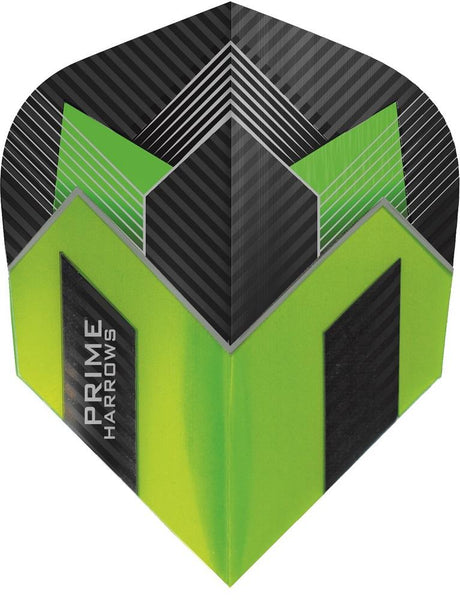 Harrows Prime Green Dart Flights main image on a white background.