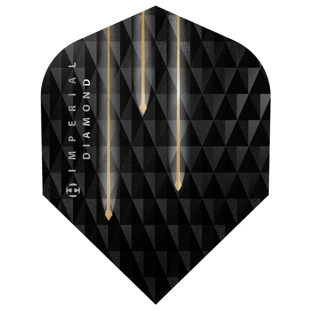 Harrows Prime Imperial Diamond No6 Standard Dart Flights main product image showing the flight design and product contents