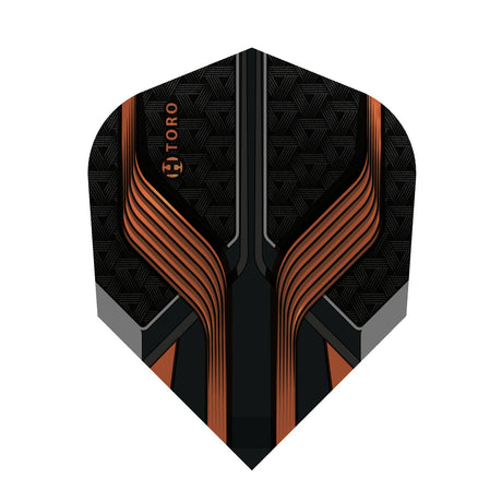 Harrows Prime Toro No6 Standard Dart Flights main product image showing the flight design and product contents
