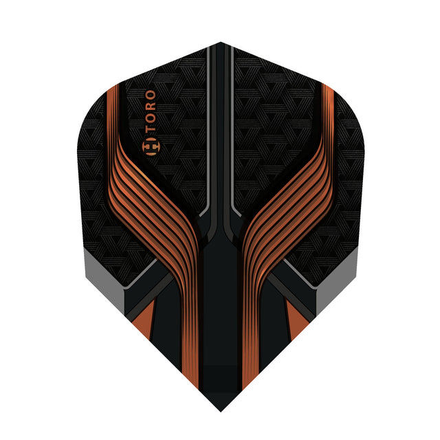 Harrows Prime Toro No6 Standard Dart Flights main product image showing the flight design and product contents