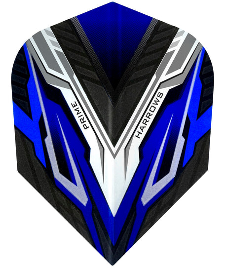 Harrows Prime Vespa Blue Black Dart Flights main image on a white background.