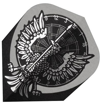 Harrows Quadro Dartboard with Bird Dart Flights main image on a white background.