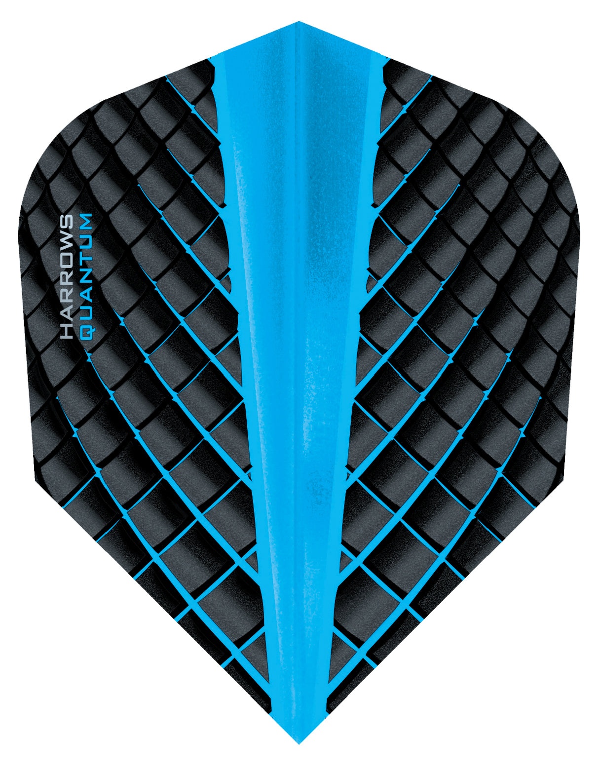 Harrows Quantum Aqua Dart Flights main image on a white background.