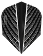 Harrows Quantum Black Dart Flights main image on a white background.