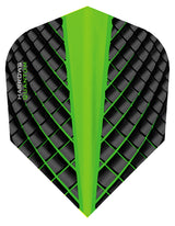 Harrows Quantum Green Dart Flights main image on a white background.