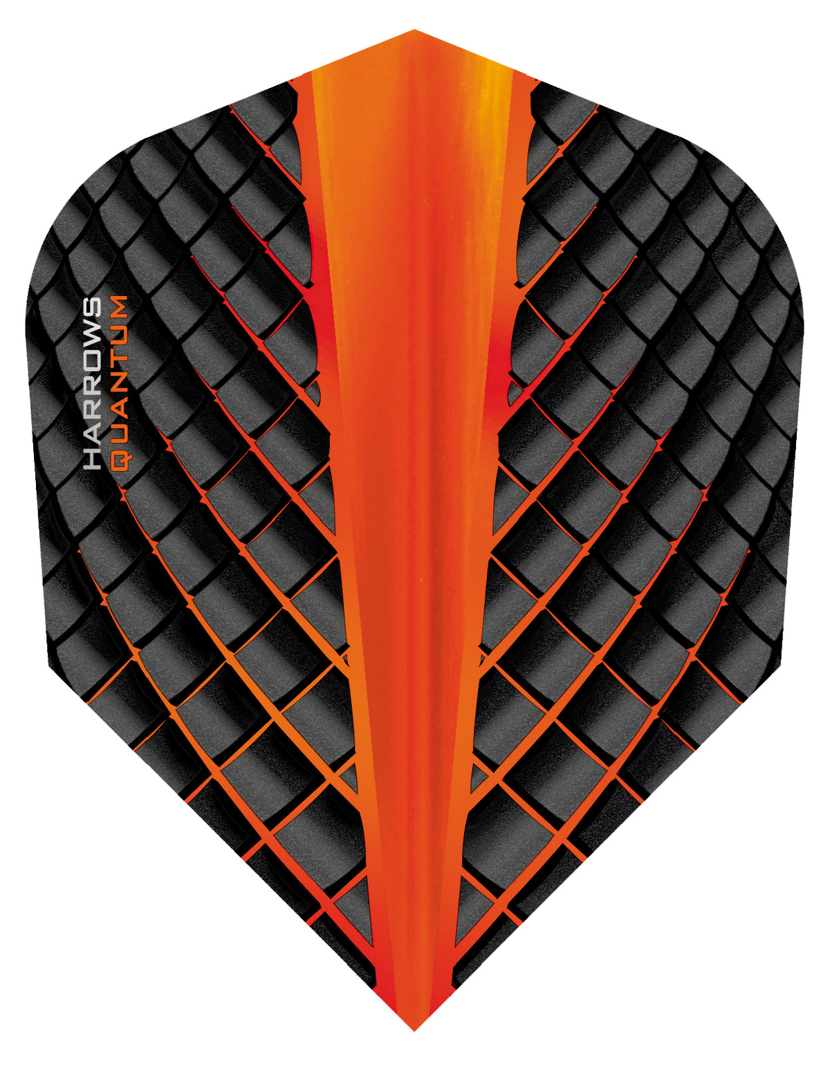 Harrows Quantum Orange Dart Flights main image on a white background.