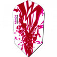 Harrows Rapide Slim Pink on White Dart Flights main product image showing the flight design and product contents