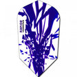 Harrows Rapide Slim Purple on White Dart Flights main product image showing the flight design and product contents
