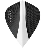 Harrows Retina Kite Clear Dart Flights main product image showing the flight design and product contents