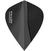 Harrows Retina Kite Smokey Dart Flights main product image showing the flight design and product contents