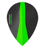 Harrows Retina Pear Green Dart Flights main product image showing the flight design and product contents
