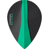 Harrows Retina Pear Jade Dart Flights main product image showing the flight design and product contents