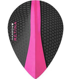 Harrows Retina Pear Pink Dart Flights main product image showing the flight design and product contents
