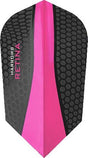 Harrows Retina Slim Pink Dart Flights main product image showing the flight design and product contents