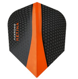 Harrows Retina Standard Orange Dart Flights main product image showing the flight design and product contents
