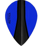 Harrows Retina X Pear Dark Blue Dart Flights main product image showing the flight design and product contents